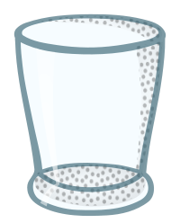 water glass - coloured