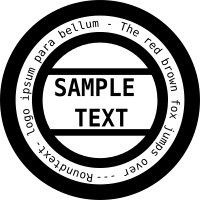 Round text
