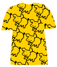 Tshirt-with-pig-pattern