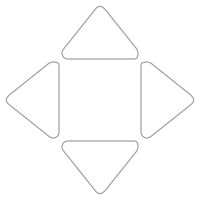 outlined rounded arrows