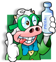 Nerd cow avatar