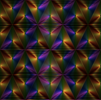 Rainbow Triangle Pattern With Black Background
