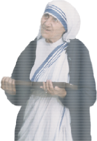 Mother Teresa Mosaic Ellipses