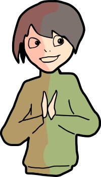 Rejoicing girl