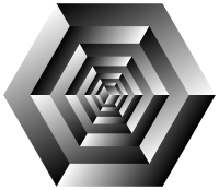 Isometric Cube Illusion Rotated