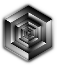 Isometric Cube Illusion Shaded