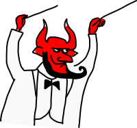And Satan leads the concert