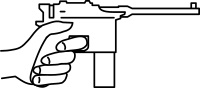 Mauser С96 lineart