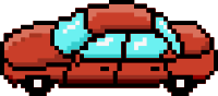 Pixel Car Red Side