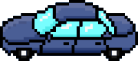 Pixel Car Purple Side