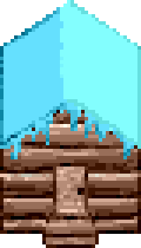 Pixel Log Cabin Winter