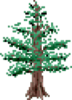 Pixel Pine Tree