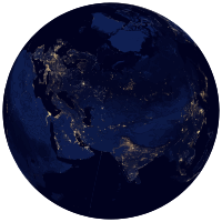 Earth At Night Globe