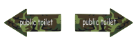 Arrow-public toilet