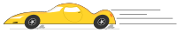 Cartoon Car side view yellow