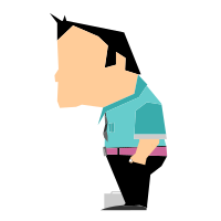 Office Executive man flat design