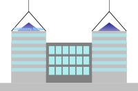 Random two-tower building