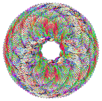 Colorful Spirograph Variation 3