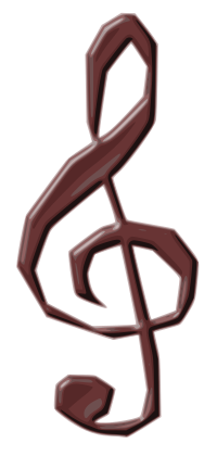 Treble clef -chocolate