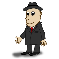 Comic characters: Businessman
