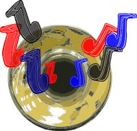 Trumpet Bell with Notes