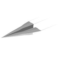 Paper Plane Minimal Flat design
