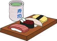 Sushi and Green Tea