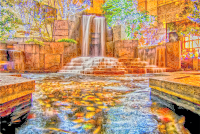 Waterfall Fountain In Charlotte