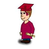 Comic characters: Graduated