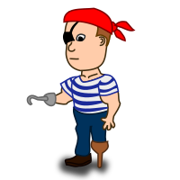Comic characters: Pirate
