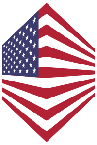 America USA Flag Perspective 2