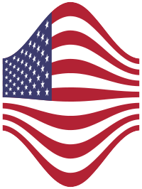 America USA Flag Perspective 3
