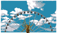 Spider on Ferris wheel