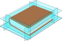 Perspective book with limits