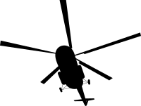 Soviet helicopter (silhouette)