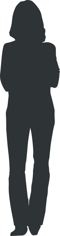 Long Haired Woman Outline