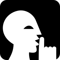 Keep quiet sign