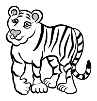 tiger - lineart