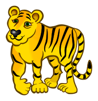 tiger - coloured