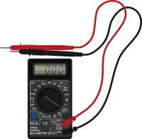 Multimeter with test leads