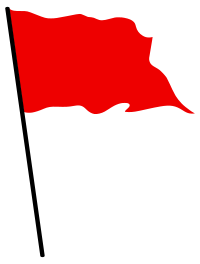 red waving flag