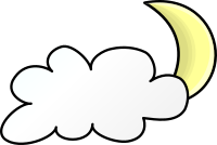 Weather Symbols: Cloudy Night