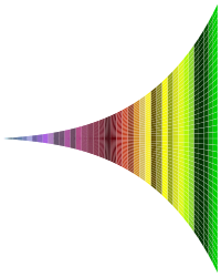 Vanishing Point Spectrum Wall Mosaic
