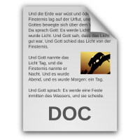 German Text Document Icon