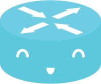 Router Emoticon "Happy! Happy!"