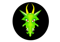 Face of a Green Dragon