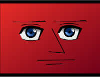 Pretty Face with Big Blue Eyes