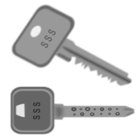 Two Blurry Keys