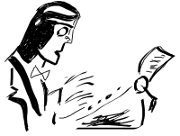 Man Typing Colored In Darker