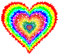 Tie Dye Heart
